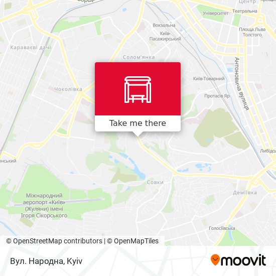 Вул. Народна map