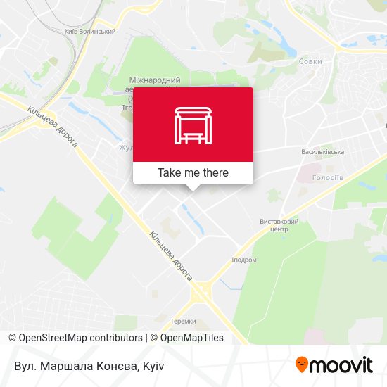 Карта Вул. Маршала Конєва