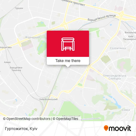 Карта Гуртожиток