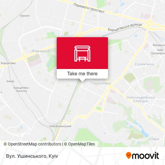 Вул. Ушинського map