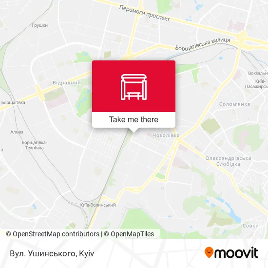 Карта Вул. Ушинського