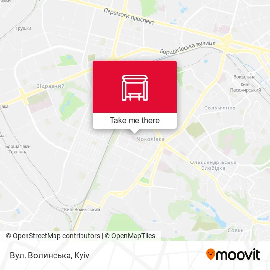 Карта Вул. Волинська