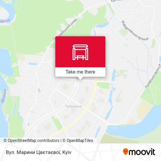 Вул. Марини Цвєтаєвої map