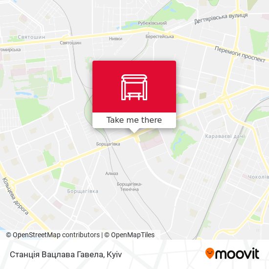 Станція Вацлава Гавела map