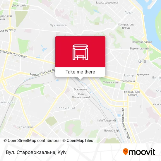Карта Вул. Старовокзальна
