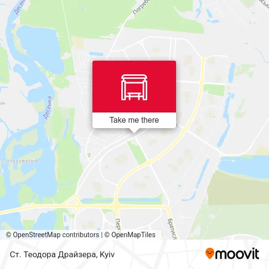 Карта Cт. Теодора Драйзера