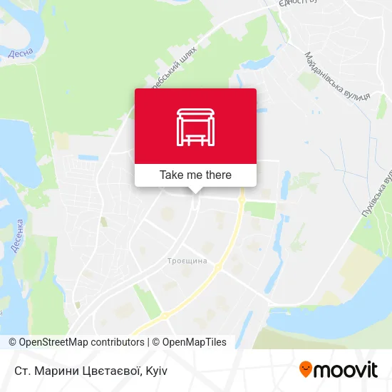 Карта Cт. Марини Цвєтаєвої