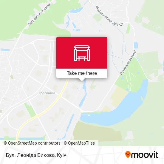 Карта Бул. Леоніда Бикова