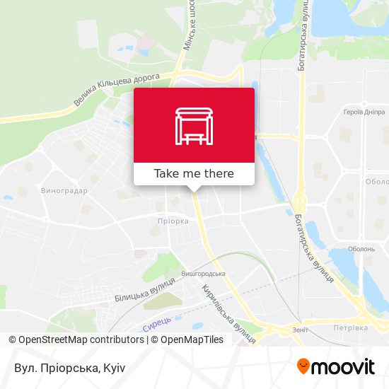 Вул. Пріорська map