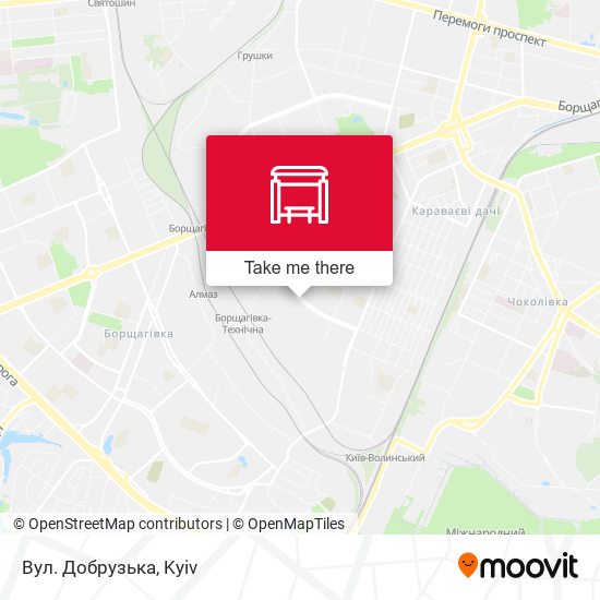 Вул. Добрузька map