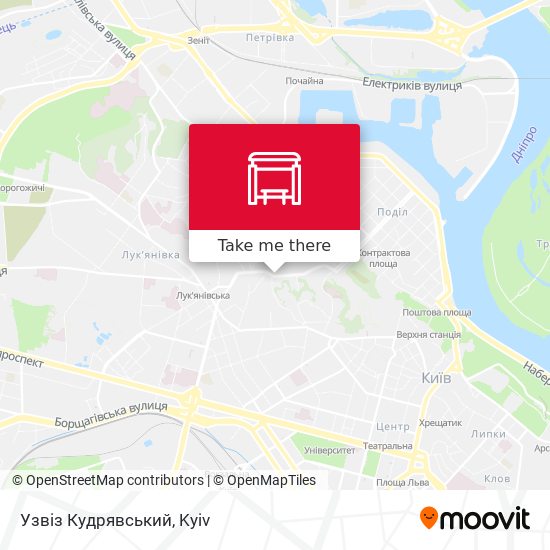 Узвіз Кудрявський map