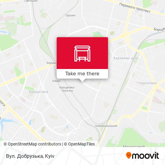 Вул. Добрузька map