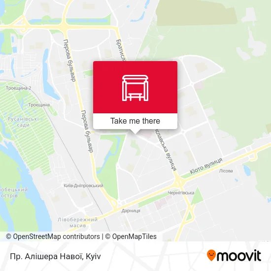 Карта Пр. Алішера Навої
