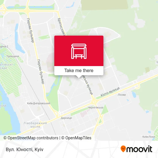 Карта Вул. Юності