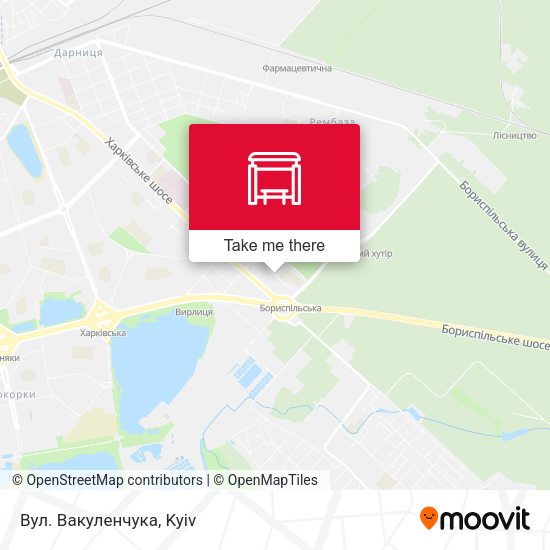 Карта Вул. Вакуленчука