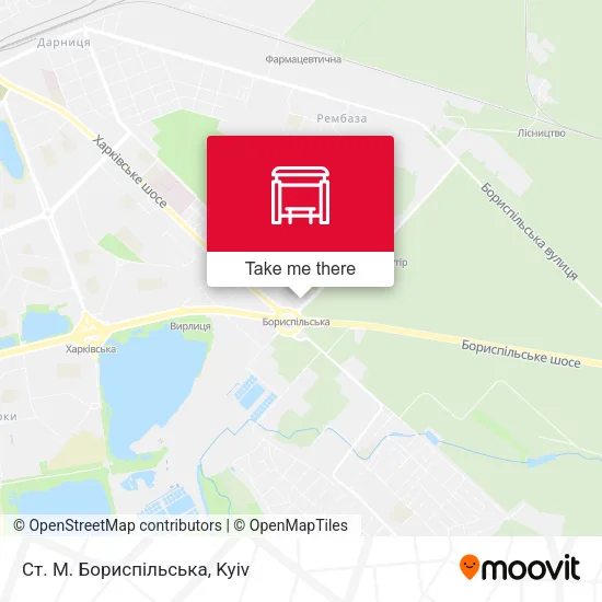 Карта Ст. М. Бориспільська