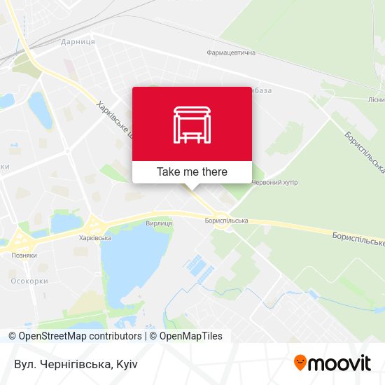 Карта Вул. Чернігiвська