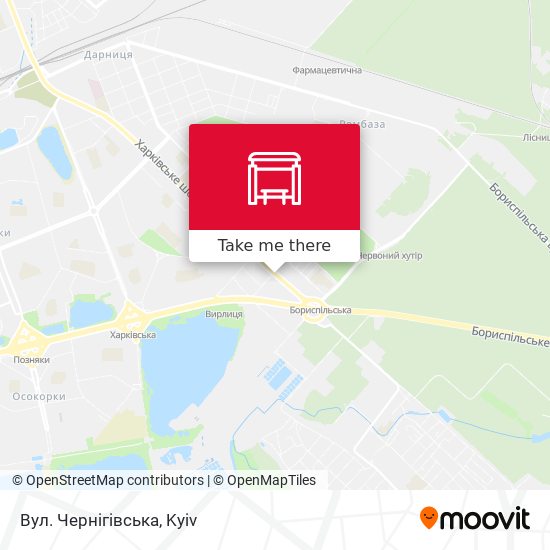 Вул. Чернігiвська map