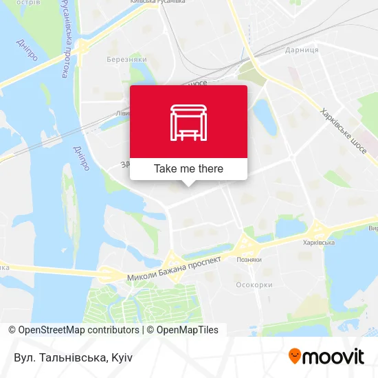 Карта Вул. Тальнівська