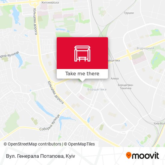 Вул. Генерала Потапова map