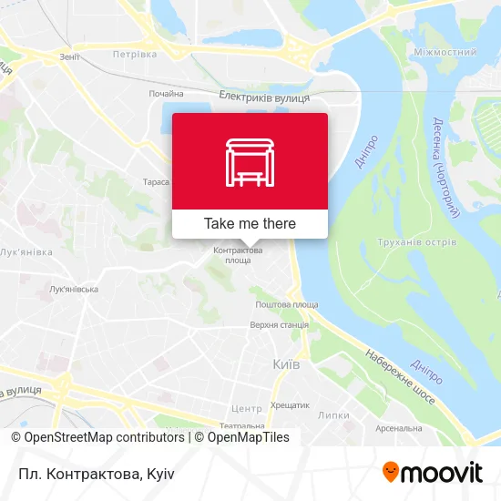 Карта Пл. Контрактова