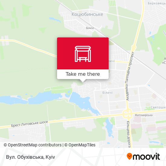 Вул. Обухівська map