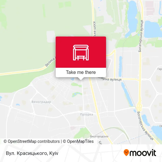 Карта Вул. Красицького