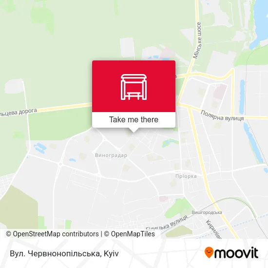 Карта Вул. Червнонопільська