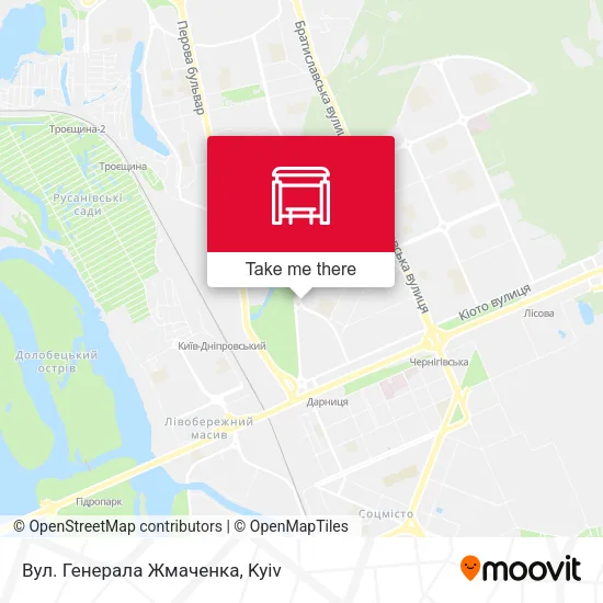 Карта Вул. Генерала Жмаченка