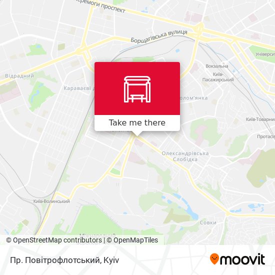 Пр. Повітрофлотський map