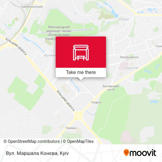 Карта Вул. Маршала Конєва