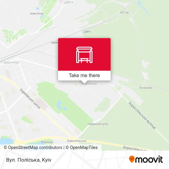 Карта Вул. Поліська