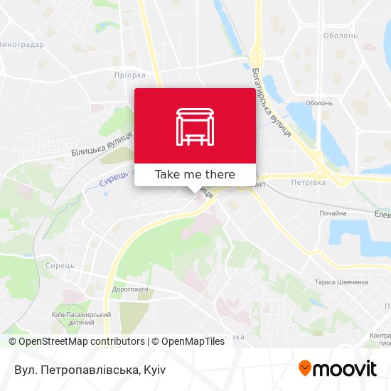 Карта Вул. Петропавлівська