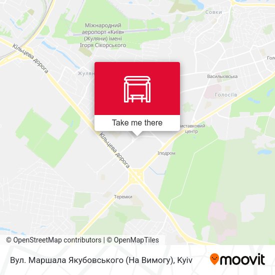 Карта Вул. Маршала Якубовського (На Вимогу)