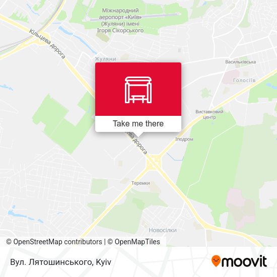Карта Вул. Лятошинського
