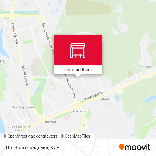 Карта Пл. Волгоградська