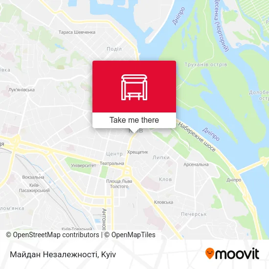 Карта Майдан Незалежності