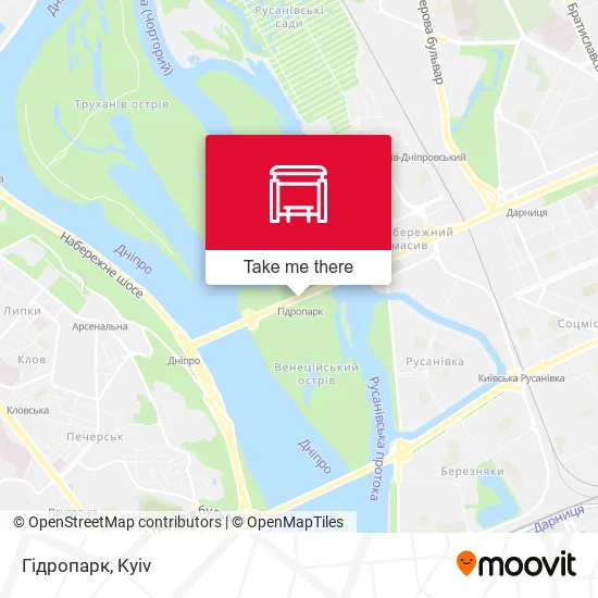 Карта Гідропарк