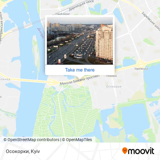 Карта Осокорки
