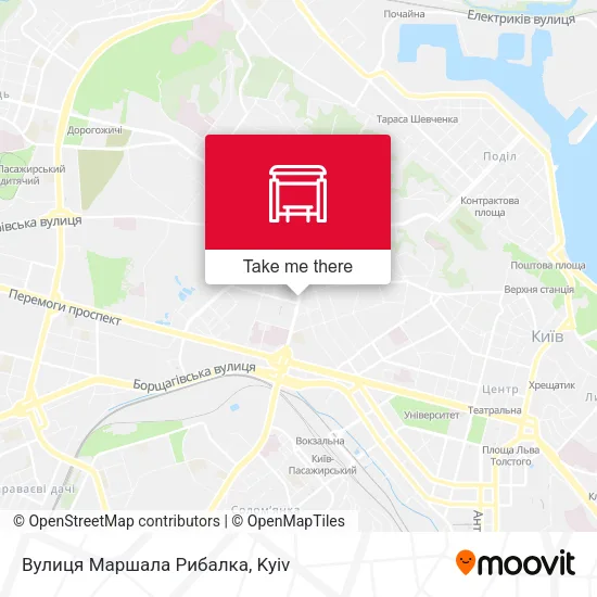 Карта Вулиця Маршала Рибалка