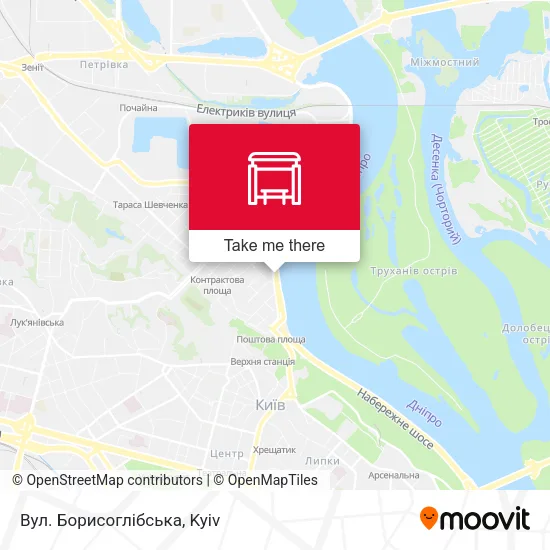 Карта Вул. Борисоглібська