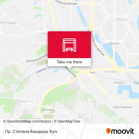 Карта Пр. Степана Бандери