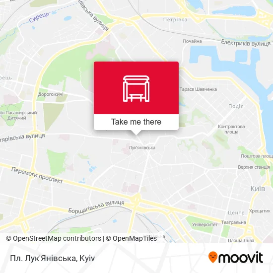 Карта Пл. Лук'Янівська