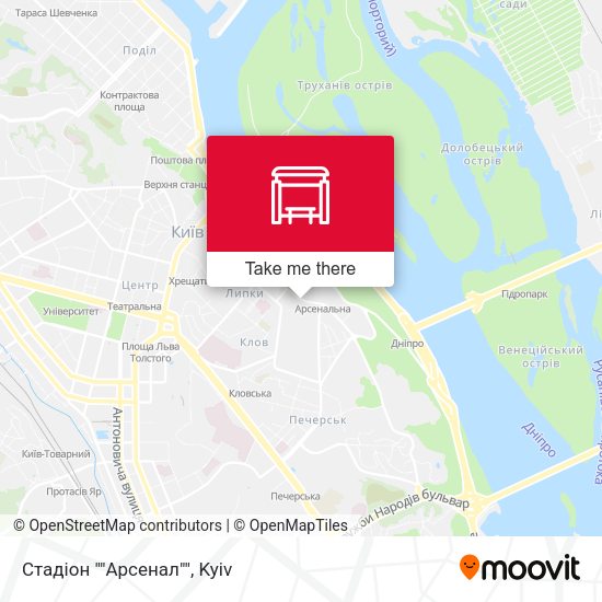 Стадіон ""Арсенал"" map