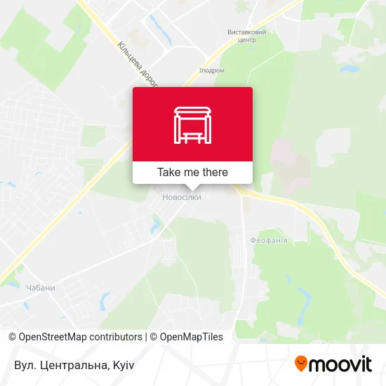 Карта Вул. Центральна