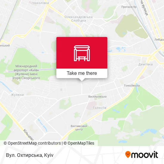 Карта Вул. Охтирська