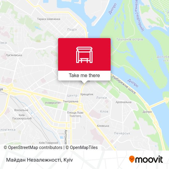 Карта Майдан Незалежності