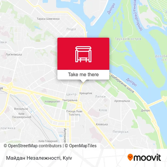 Карта Майдан Незалежності