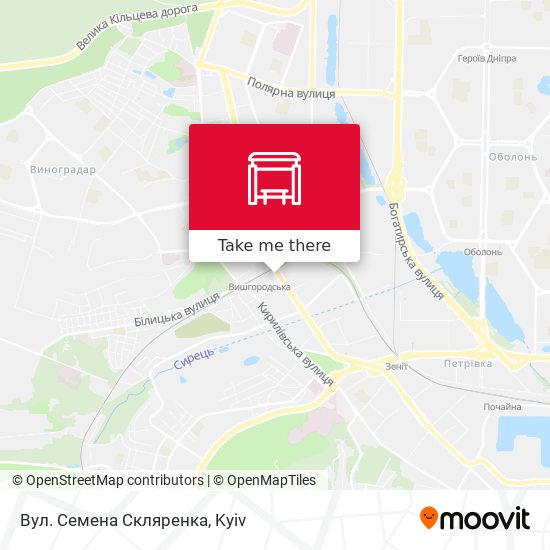 Вул. Семена Скляренка map