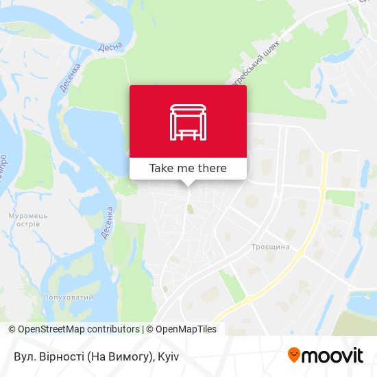 Вул. Вірності (На Вимогу) map